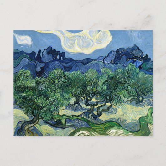 De olijfbomen van Vincent van Gogh  Briefkaart (Voorkant)