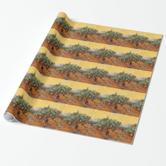 De olijfbomen van Vincent Van Gogh (Olives trees) Cadeaupapier (Uitgerold)