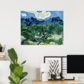 De olijfbomen van Vincent van Gogh  Poster (Thuiskantoor)