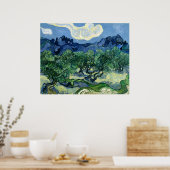 De olijfbomen van Vincent van Gogh  Poster (Keuken)