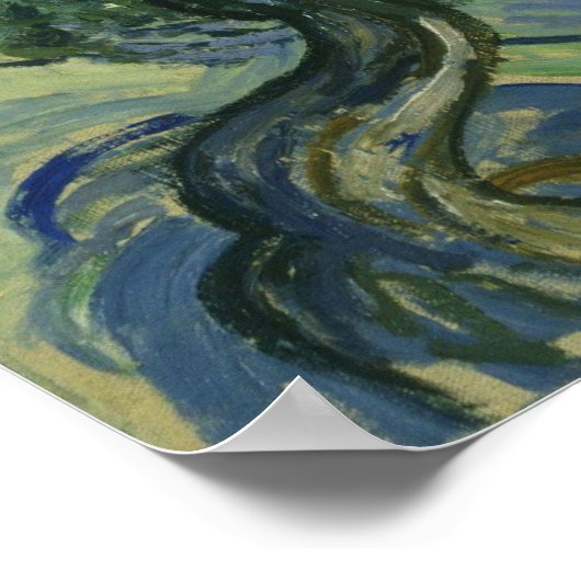 De olijfbomen van Vincent Van Gogh Poster (Hoek)