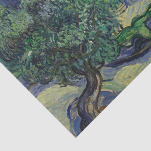 De olijfbomen van Vincent Van Gogh Tissuepapier (Detail)