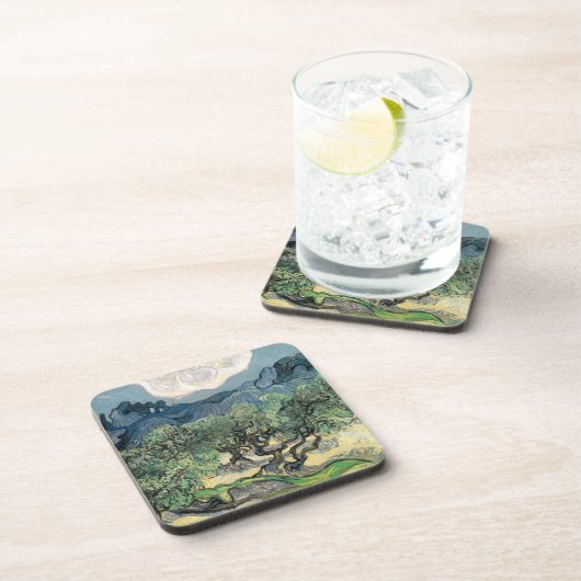 De Olijfbomen, Vincent van Gogh Bier Onderzetter (Rechterzijde)