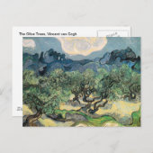 De Olijfbomen, Vincent van Gogh Briefkaart (Voorkant / Achterkant)