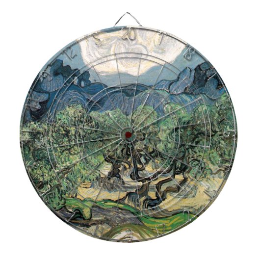 De Olijfbomen, Vincent van Gogh Dartbord (Voorkant)