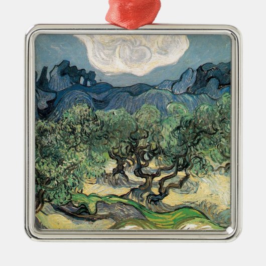 De olijfbomen, Vincent van Gogh Metalen Ornament (Voorkant)