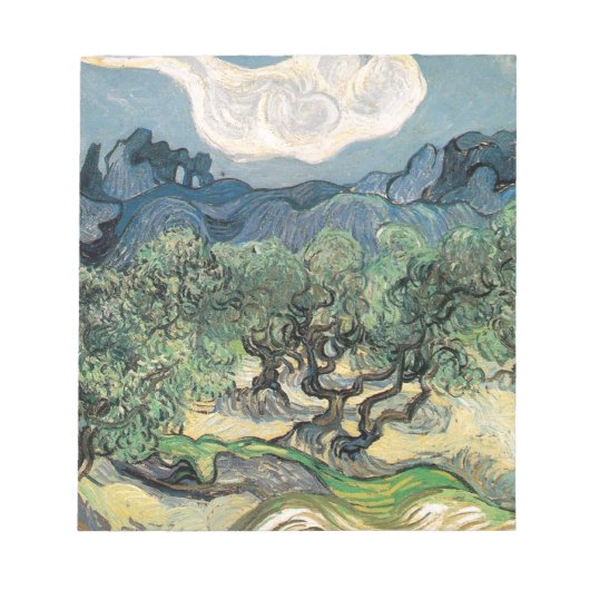 De Olijfbomen, Vincent van Gogh Notitieblok (Voorkant)
