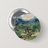 De Olijfbomen, Vincent van Gogh Ronde Button 5,7 Cm (Voorkant /achterkant)