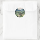 De Olijfbomen, Vincent van Gogh Ronde Sticker (Tas)