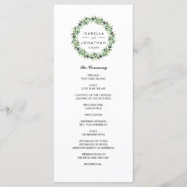 De olijfgaard | Rustiek trouwprogramma Programmakaart