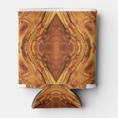 De olijfhout van Faux, olijf houten textuur, Blikjeskoeler (Voorkant)