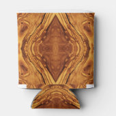 De olijfhout van Faux, olijf houten textuur, Blikjeskoeler (Achterkant)