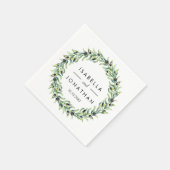 De olijventeelt | Rustige bruiloft aangepast Servet (Hoek)