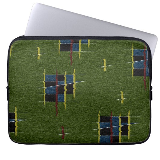 De Olive Branch Heart Laptop Bag Laptop Sleeve (Voorkant)