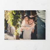 De Olive Branch Wedding Collectie Suite Drieluik Uitnodiging (Cover)