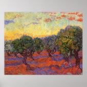 De Olive Grove, Vincent Van Gogh Poster (Voorkant)