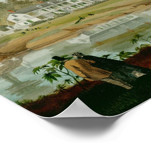 De Olivier Plantation, 1861 Poster (Hoek)