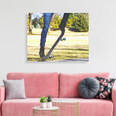 De Ollie Painterly Canvas Print (Insitu (Woonkamer))