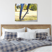 De Ollie Painterly Canvas Print (Insitu (Slaapkamer))