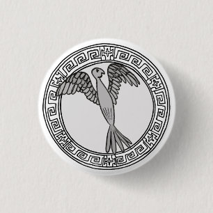 De Olympianen! Hera/Juno-logo badge Ronde Button 3,2 Cm