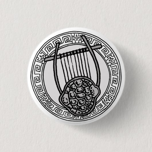 De Olympianen! Symboolbadge Apollo/Apollo Ronde Button 3,2 Cm (Voorkant)