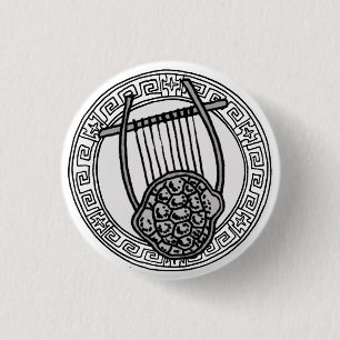 De Olympianen! Symboolbadge Apollo Ronde Button 3,2 Cm