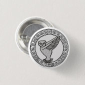 De Olympianen! Symboolbadge Athene/Minerva Ronde Button 3,2 Cm (Voorkant /achterkant)
