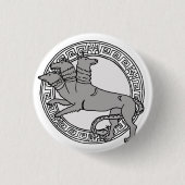 De Olympianen! Symboolbadge Hades/Pluto Ronde Button 3,2 Cm (Voorkant)