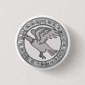 De Olympianen! Symboolbadge Zeus/Jupiter Ronde Button 3,2 Cm (Voorkant)