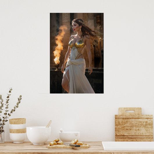 De Olympiërs: Aphrodite, Godin van de Liefde Poster (Keuken)