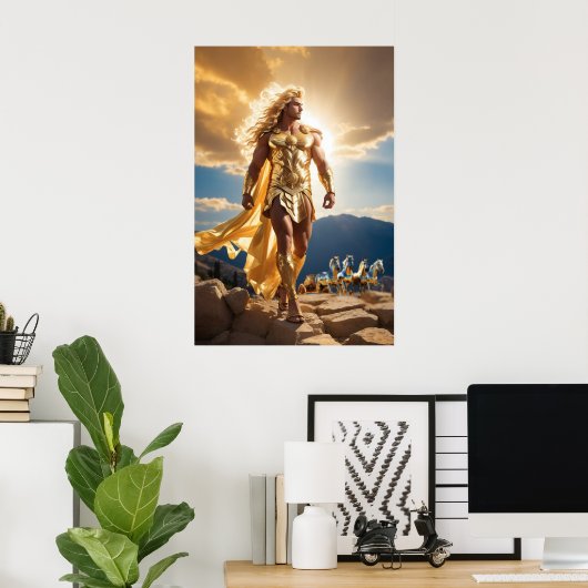 De Olympiërs: Apollo, God van het Licht Poster (Thuiskantoor)