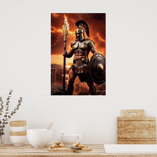 De Olympiërs: Ares, God of War Poster (Keuken)