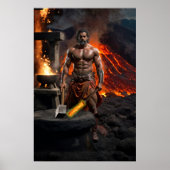 De Olympiërs: Hephaestus, God van het vuur Poster (Voorkant)