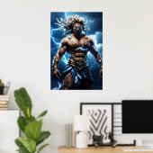 De Olympiërs: Zeus, Koning der Olympiërs Poster (Thuiskantoor)