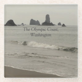 De Olympische kust, Washington, Seascape Foto Glazen Onderzetter