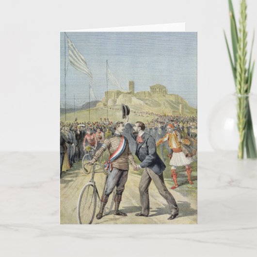 De Olympische Spelen in Athene Kaart (Voorkant)