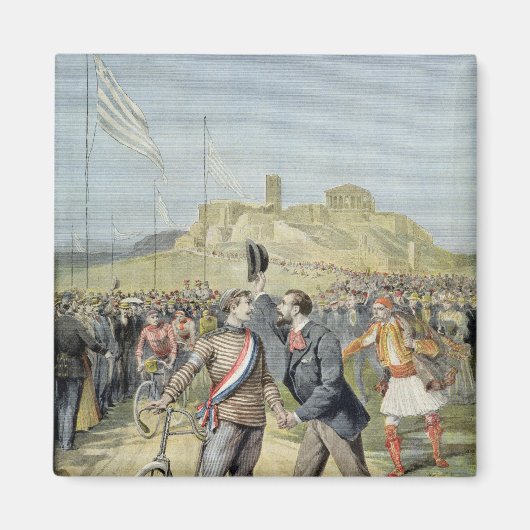 De Olympische Spelen in Athene Magneet (Voorkant)