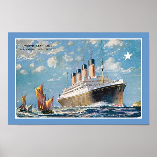 De Olympische Spelen van White Star Line Poster (Voorkant)