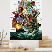 de olympusgoden poster (Keuken)