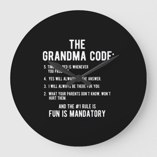 De oma-code | Fun is verplicht Grote Klok (Voorkant)