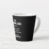 De oma-code | Fun is verplicht Latte Mok (Rechterhoek)