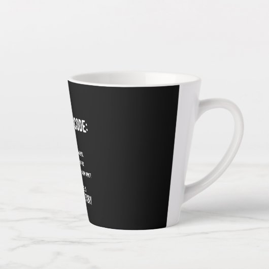 De oma-code | Fun is verplicht Latte Mok (Rechts)