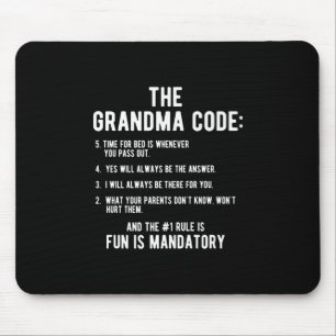 De oma-code Fun is verplicht Muismat