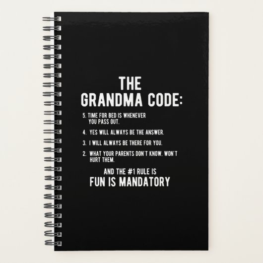 De oma-code | Fun is verplicht Planner (Voorkant)