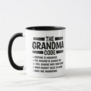 De Oma Code Grappige Oma Mok
