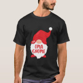 De Oma Gnome T-shirt bijpassende Kerstmis kostuum  (Voorkant)