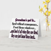 De oma is gelukkige kaart (Gele Bloem)