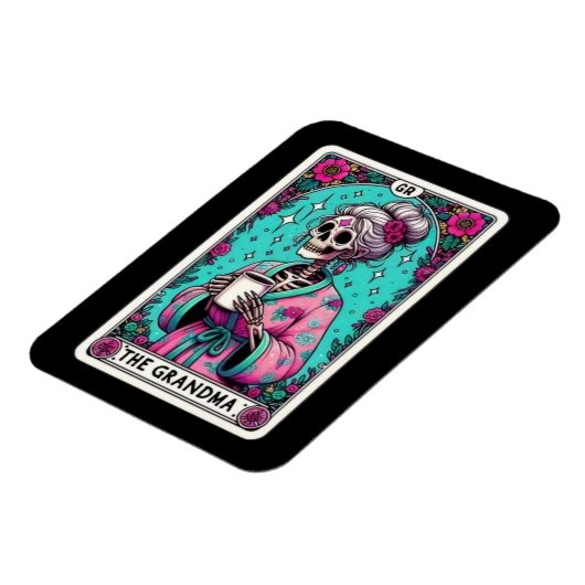 De oma Tarot Kaart magneet (Linkerzijde)
