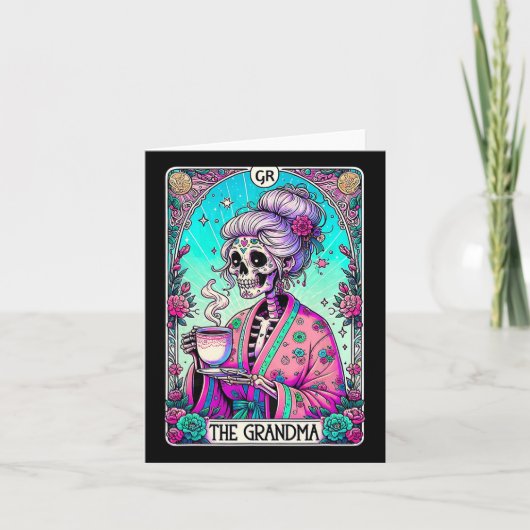 De oma Tarot Kaart Skeleton Moederdag Witch (Voorkant)
