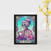 De oma Tarot Kaart Skeleton Moederdag Witch (Gele Bloem)
